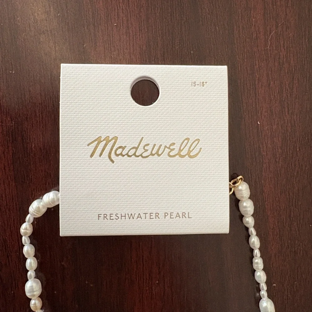 Madewell Mixed Pearl Beaded Choker Necklace - Picture 3 of 3